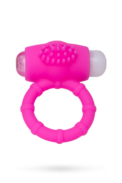 Виброкольцо розовое TOYFA A-Toys,силикон,Ø2,3см