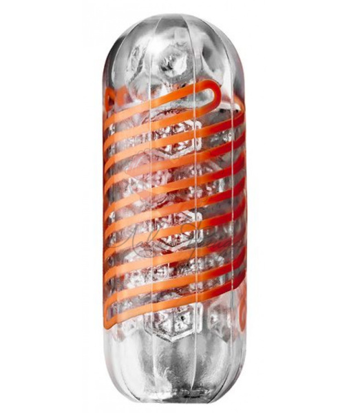 Мастурбатор нереалистичный Tenga Spinner Неха ТПЭ,оранжевый,13 см