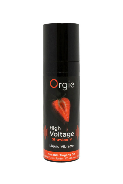Гель для массажа ORGIE High Voltage Strawberry с усиленным эффектом вибрации, клубника, 15 мл