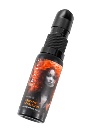 Гель Erotist с эффектом вибрации VOLCANO OF PASSION: PASSION FRUIT PEACH (персик-маракуйя), 25 мл