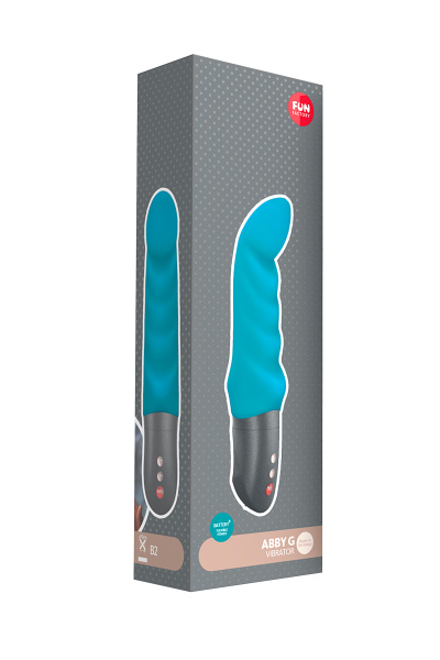 Вибратор Fun  Factory  ABBY G BATTERY, бирюзовый, силикон 19 см