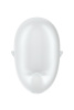 Вакуум-волновой стимулятор клитора с вибрацией Satisfyer Cutie Ghost, силикон, белый, 9,1 см