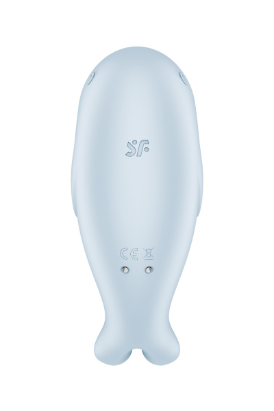Вакуумный стимулятор клитора Satisfyer Seal You Soon, силикон, голубой